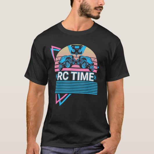 Rc Time RC Auto Remote Kontrolle Auto Retro T-Shirt (Vorderseite)