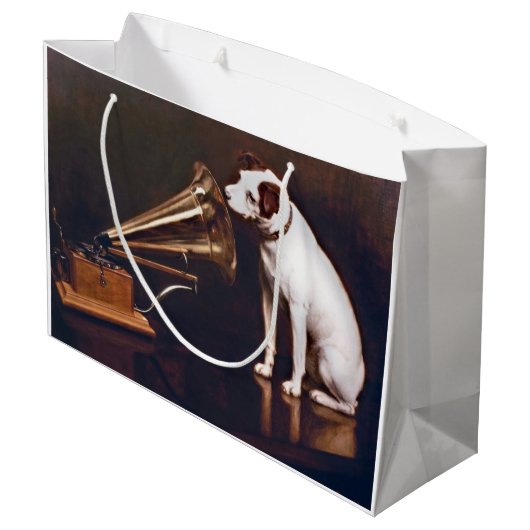 RCA Victor Dog Geschenktasche Große Geschenktüte (Rückseite Schrägansicht)