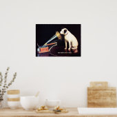 RCA Victor Seine Master Stimme von Francis Barraud Poster (Küche)