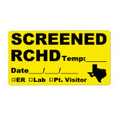 RCHD Screening-Labels (Vorne)