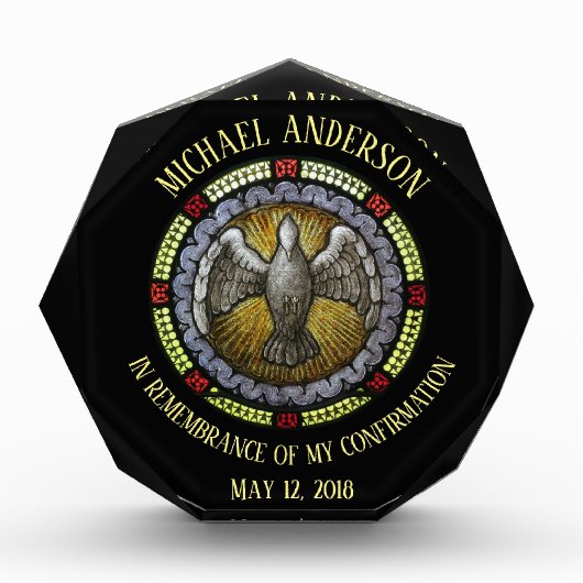 RCIA-Bestätigung für den Heiligen Geist aus festem Fotoblock (Vorderseite)