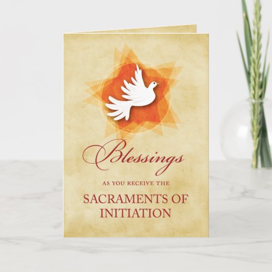 RCIA-Bestätigung und Glückwunsch Karte (Vorderseite)