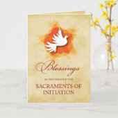 RCIA-Bestätigung und Glückwunsch Karte (Gelbe Blume)