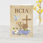 RCIA Katholischer Glaube Herzlichen Glückwunsch zu Karte (Gelbe Blume)