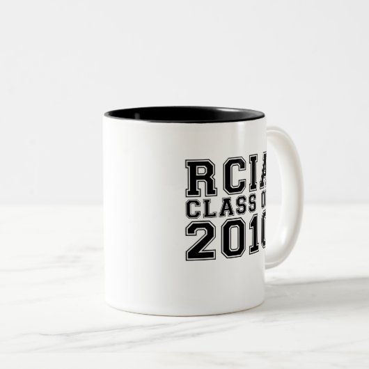 RCIA Klasse von 2010 Zweifarbige Tasse (VorderseiteRechts)
