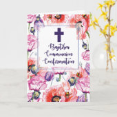 RCIA-Taufgemeinschaft und -Bestätigungsopfer Karte (Gelbe Blume)