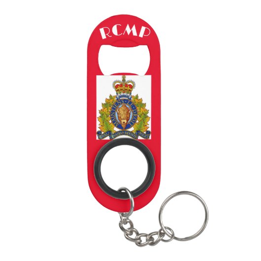 ‚RCMP‘ MINI FLASCHENÖFFNER (Rückseite)