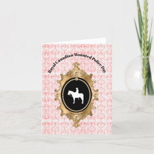 RCMP Tagesberg auf Pferdekarte Silhouette Karte