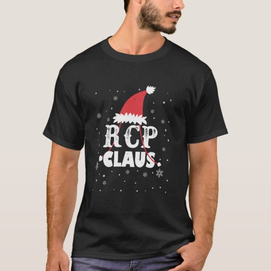 RCP Claus Santa Christmas Respiratory Care Practit T-Shirt (Vorderseite)