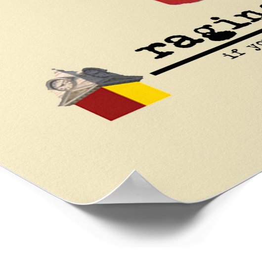 RCP Poster | Hand in Faust, Herz am Sieb (Ecke)