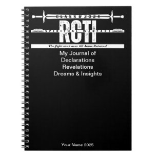 RCTI 2025 Spirituelles Warfare Journal (Black) Notizblock
