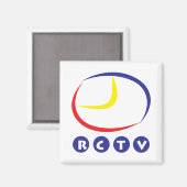 RCTV Square Magnet (Vorderseite/Rückseite)