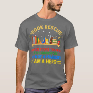 RD Book Rescue Literary Bookworary Book Lovers Men T-Shirt