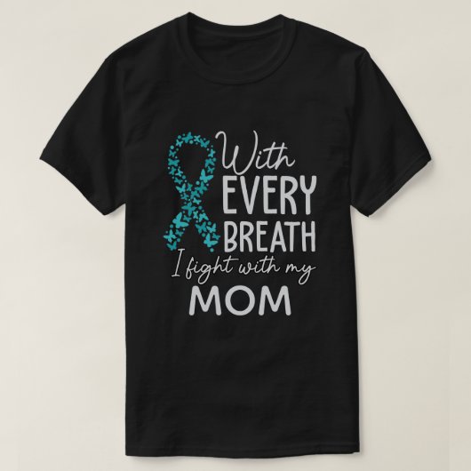 RD Custom Cervical Cancer Shirt, ich kämpfe mit Ma T-Shirt (Design vorne)