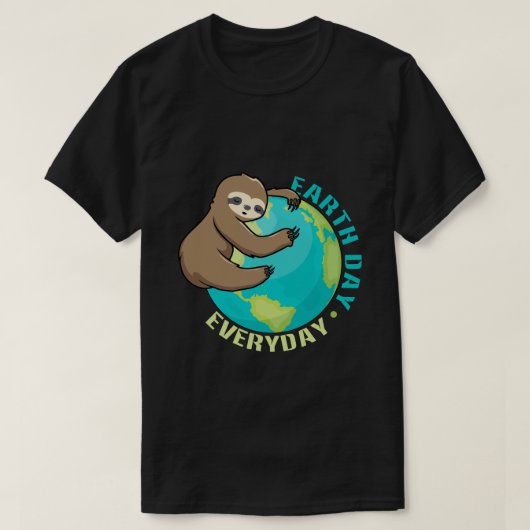 RD Earth Day Alltägliches Shirt, Sloth Shirt (Design vorne)