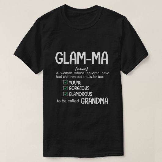 RD Glamma-Shirt, Oma-Shirt, Oma-Geschenk für Oma T-Shirt (Design vorne)