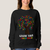 Rd Groove Your Awareness Autismus Awareness Rainbo Sweatshirt (Vorderseite)