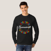 Rd Jeder kommuniziert anders über Autismus für Au T-Shirt (Vorne ganz)