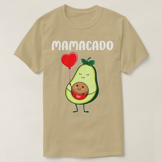 RD Mamacado Avocado Schwangere Mama Schwangerschaf T-Shirt (Design vorne)