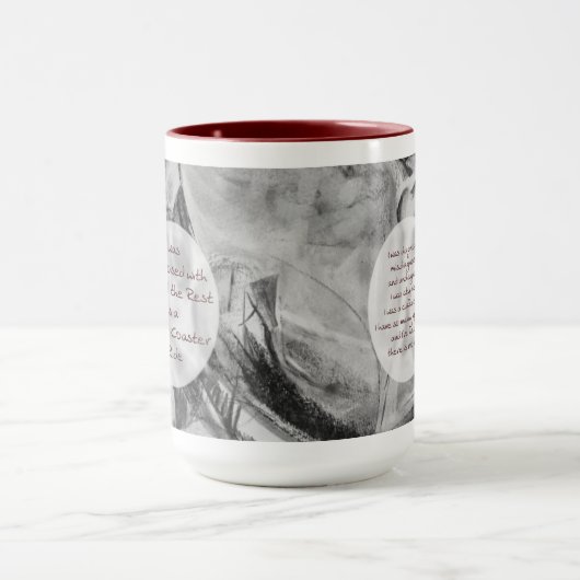 RD Patient Voice Gedicht größere farbige Tasse (Zentrum)