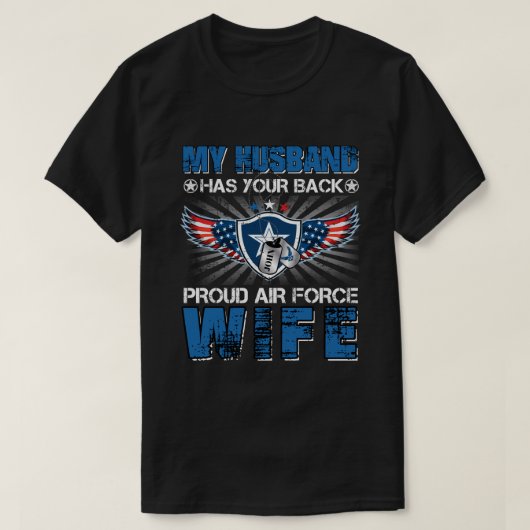 RD Personalisiert Air Force Shirt, mein Mann T-Shirt (Design vorne)