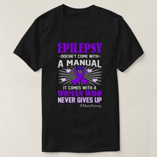 RD Personalisiert Epilepsie Shirt, Epilepsie Bewus T-Shirt (Design vorne)