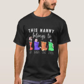 RD Personalisiert Nanny gehört zu Oma Geschenke T-Shirt (Vorderseite)