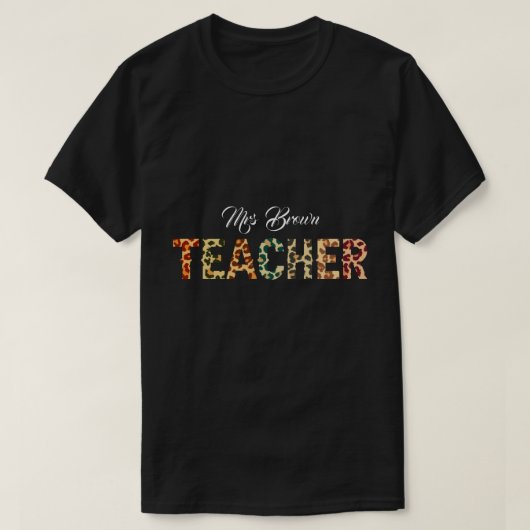 RD Personalisiert Teacher Shirt, Grundschullehrer T-Shirt (Design vorne)