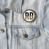 RD Registriert Dietitian Cheetah Print RD Geschenk Button (Beispiel)