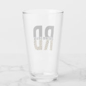 RD Registriert Dietitian Cheetah Print RD Geschenk Glas (Rückseite)