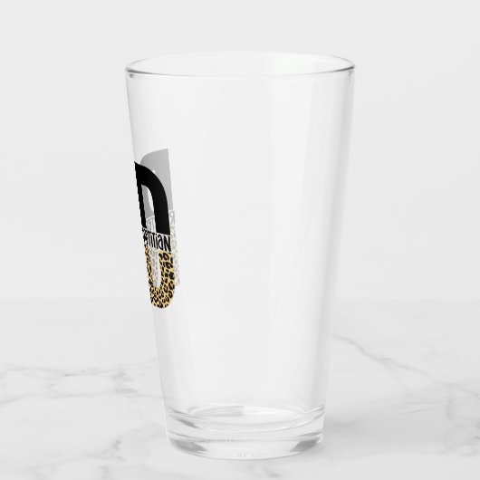 RD Registriert Dietitian Cheetah Print RD Geschenk Glas (Links)