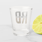 RD Registriert Dietitian Cheetah Print RD Geschenk Schnapsglas (Rückseite)