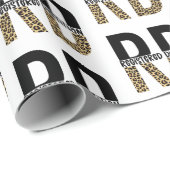 RD Registriert Dietitian Cheetah Print RD Gift Geschenkpapier (Rolleneckpunkt)