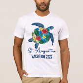 RD St. Augustine Sea Turtle Florida Familienurlaub T-Shirt (Vorderseite)