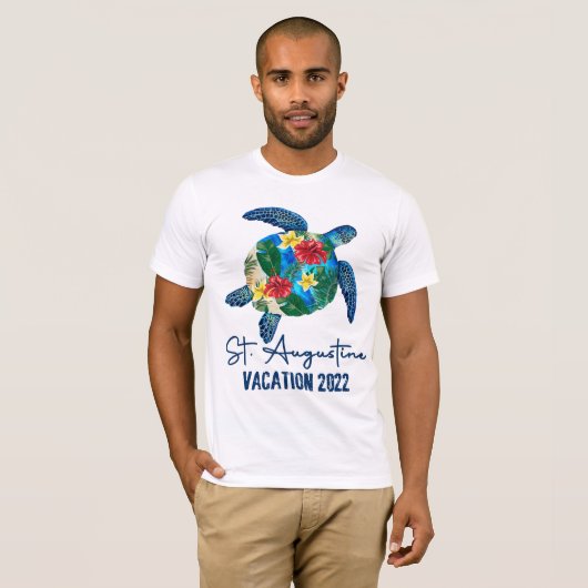 RD St. Augustine Sea Turtle Florida Familienurlaub T-Shirt (Vorne ganz)