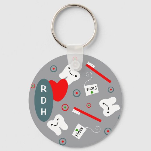 RDH Dental/Tooth Schlüsselanhänger (Vorderseite)