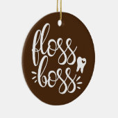 RDH, niedlicher Zahnarzt für Zahnhygiene Keramik Ornament (Rechts)