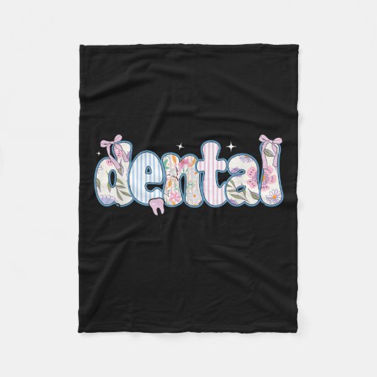 Rdh Registered Dental Hygienist Fleecedecke (Vorderseite)