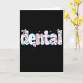 Rdh Registered Dental Hygienist Karte (Gelbe Blume)