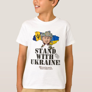 Rdos steht mit Ukraine Zelensky Flagge Rdos T-Shirt