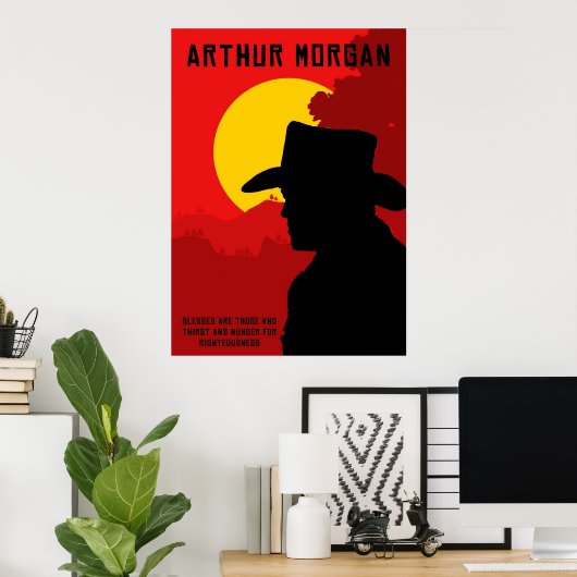 Rdr2 Arthur Morgan Poster (Heimbüro)