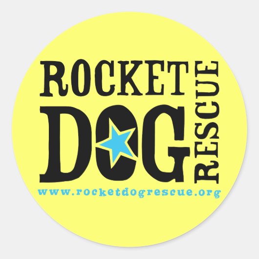 RDR-Logo (blau/blau) Runder Aufkleber (Vorderseite)