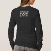 RDR Logo (lila/weiß) T-Shirt (Rückseite)