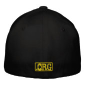 RDR-Logo (schwarz/gold) Bestickte Kappe (Rückseite)