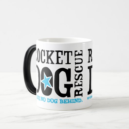 RDR Logo verwandeln Tasse (Vorderseite Links)