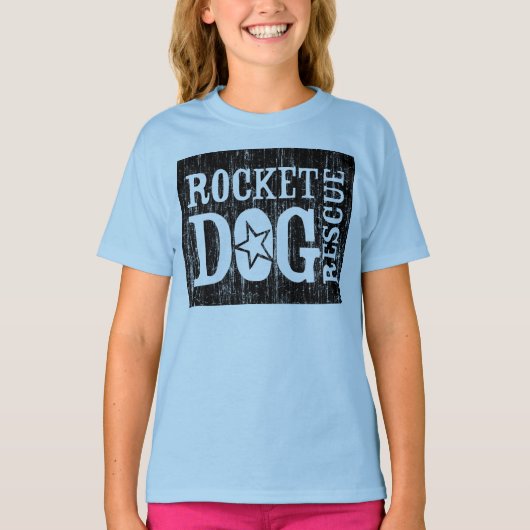 RDR Logo (Vintages Schwarzes) T-Shirt (Vorderseite)