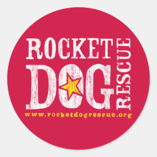 RDR Logo (weiß/Goldrute) Runder Aufkleber