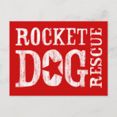 RDR-Logo (weiß/leerer Stern) Postkarte (Vorderseite)