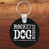 RDR-Logo (weiß/leerer Stern) Schlüsselanhänger (Vorderseite)