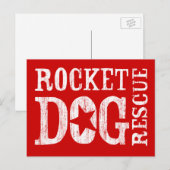 RDR-Logo (wht/leerer Stern) Postkarte (Vorne/Hinten)